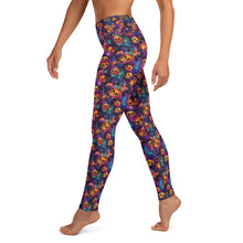 Load image into Gallery viewer, Watercolor Ink Skull Yoga Leggings
