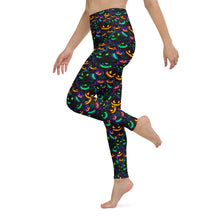 Load image into Gallery viewer, Neon Pumpkin Yoga Leggings
