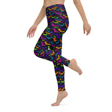 Load image into Gallery viewer, Neon Bats Yoga Leggings
