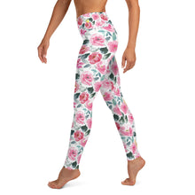 Load image into Gallery viewer, Spring Floral Watercolor Yoga Leggings
