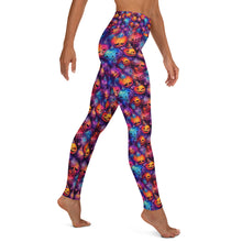 Load image into Gallery viewer, Watercolor Ink Pumpkin Yoga Leggings
