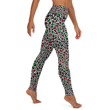 Load image into Gallery viewer, Christmas Leopard Yoga Leggings
