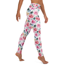 Load image into Gallery viewer, Spring Floral Watercolor Yoga Leggings
