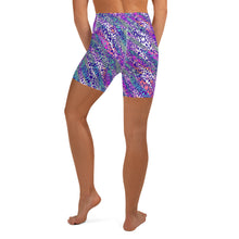 Load image into Gallery viewer, Cheetah Swirl Yoga Shorts
