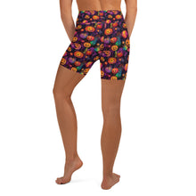 Load image into Gallery viewer, Mystical Ink Pumpkin Patch Yoga Shorts
