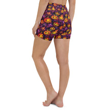 Load image into Gallery viewer, Ornament Pumpkin Ink Yoga Shorts
