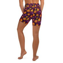 Load image into Gallery viewer, Ornament Pumpkin Ink Yoga Shorts
