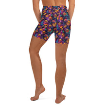 Load image into Gallery viewer, Watercolor Ink Skull Yoga Shorts
