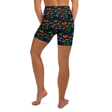 Load image into Gallery viewer, Neon Pumpkin Yoga Shorts
