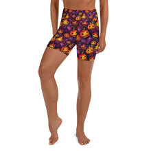 Load image into Gallery viewer, Ornament Pumpkin Ink Yoga Shorts
