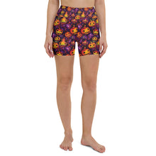 Load image into Gallery viewer, Ornament Pumpkin Ink Yoga Shorts
