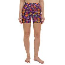 Load image into Gallery viewer, Ink Skull Goblet Yoga Shorts
