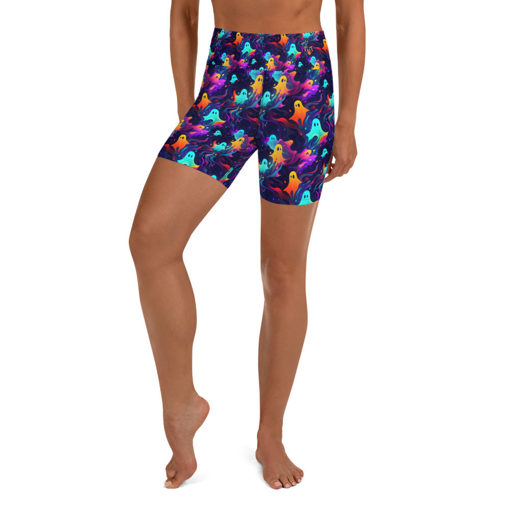 Ghost Swirl Yoga Shorts