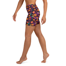 Load image into Gallery viewer, Mystical Ink Pumpkin Patch Yoga Shorts
