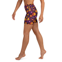 Load image into Gallery viewer, Ornament Pumpkin Ink Yoga Shorts
