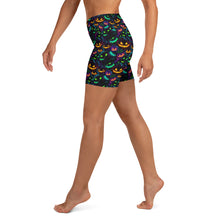 Load image into Gallery viewer, Neon Pumpkin Yoga Shorts
