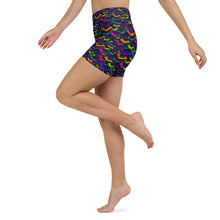 Load image into Gallery viewer, Neon Bats Yoga Shorts
