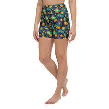 Load image into Gallery viewer, Majestic Pumpkin Ink Yoga Shorts
