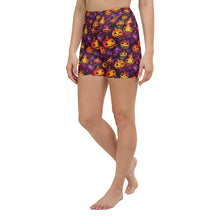 Load image into Gallery viewer, Ornament Pumpkin Ink Yoga Shorts
