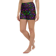 Load image into Gallery viewer, Neon Web Yoga Shorts
