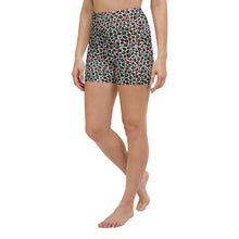 Load image into Gallery viewer, Green/Red Leopard Yoga Shorts
