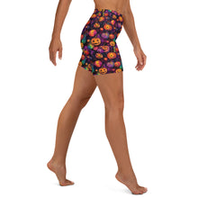 Load image into Gallery viewer, Mystical Ink Pumpkin Patch Yoga Shorts
