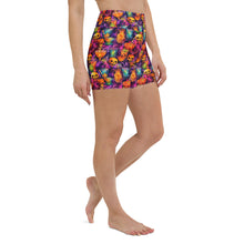 Load image into Gallery viewer, Skull Brew Ink Yoga Shorts
