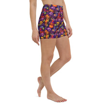 Load image into Gallery viewer, Ink Skull Goblet Yoga Shorts
