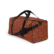 Load image into Gallery viewer, Tangerine Leopard Duffle Bag
