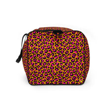 Load image into Gallery viewer, Tangerine Leopard Duffle Bag
