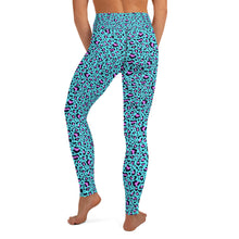 Load image into Gallery viewer, Teal Leopard Yoga Leggings
