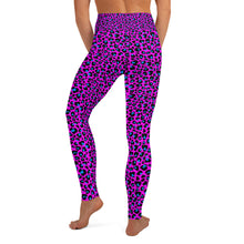 Load image into Gallery viewer, Fuchsia Leopard Yoga Leggings
