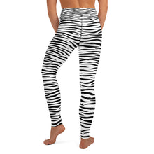 Load image into Gallery viewer, White Tiger Stripe Yoga Leggings
