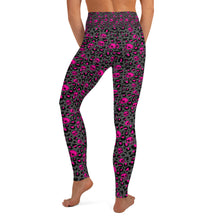 Load image into Gallery viewer, Pink Leopard Skull Yoga Leggings
