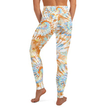 Load image into Gallery viewer, Orange Tie Dye Yoga Leggings
