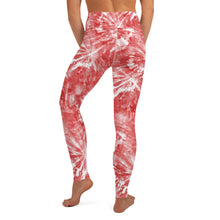 Load image into Gallery viewer, Coral Tie Dye Yoga Leggings
