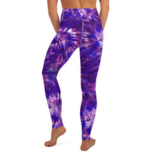 Load image into Gallery viewer, Purple Tie Dye Yoga Leggings
