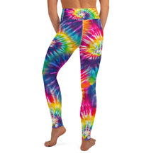 Load image into Gallery viewer, Rainbow Tie Dye Yoga Leggings
