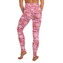 Load image into Gallery viewer, Pink Love Yoga Leggings
