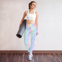 Load image into Gallery viewer, White Neon Leopard Yoga Leggings
