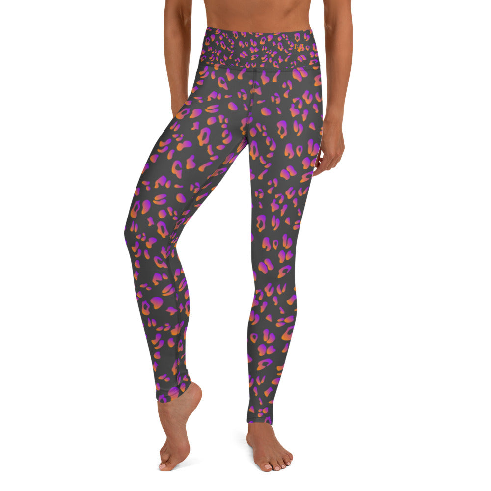 Midnight Leopard Yoga Leggings