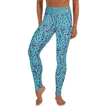 Load image into Gallery viewer, Teal Leopard Yoga Leggings
