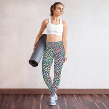 Load image into Gallery viewer, Cotton Candy Leopard Yoga Leggings
