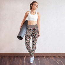 Load image into Gallery viewer, Cream Leopard Yoga Leggings
