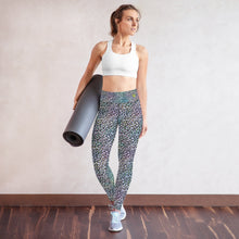 Load image into Gallery viewer, Iridescent Mint Leopard Yoga Leggings
