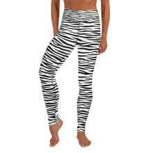 Load image into Gallery viewer, White Tiger Stripe Yoga Leggings
