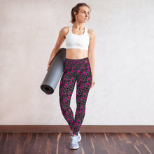 Load image into Gallery viewer, Pink Leopard Skull Yoga Leggings
