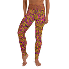 Load image into Gallery viewer, Tangerine Leopard Yoga Leggings
