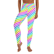 Load image into Gallery viewer, Neon Stripe Yoga Leggings
