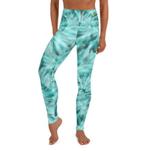 Load image into Gallery viewer, Teal Tie Dye Yoga Leggings
